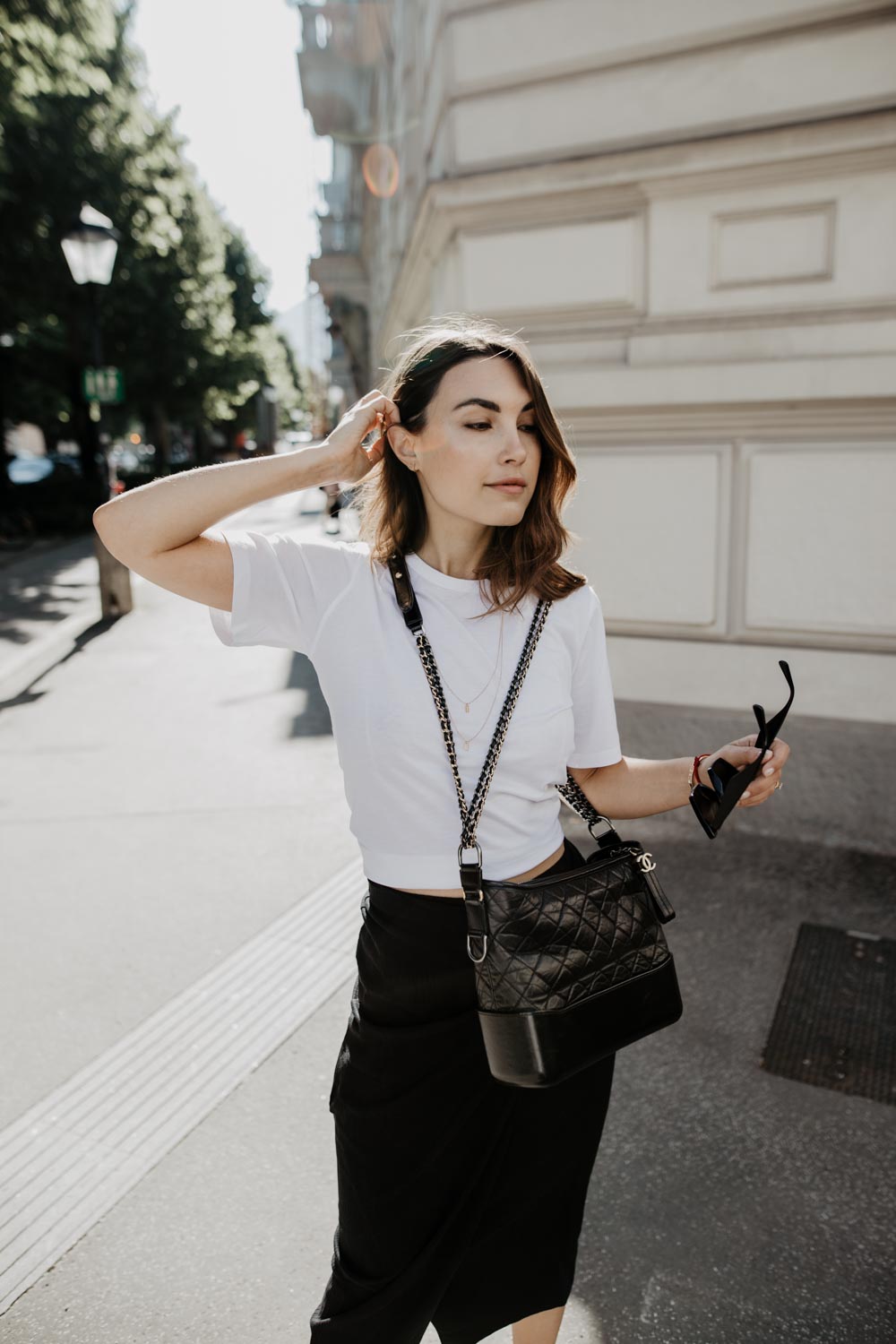 chanel gabrielle hobo bag outfit